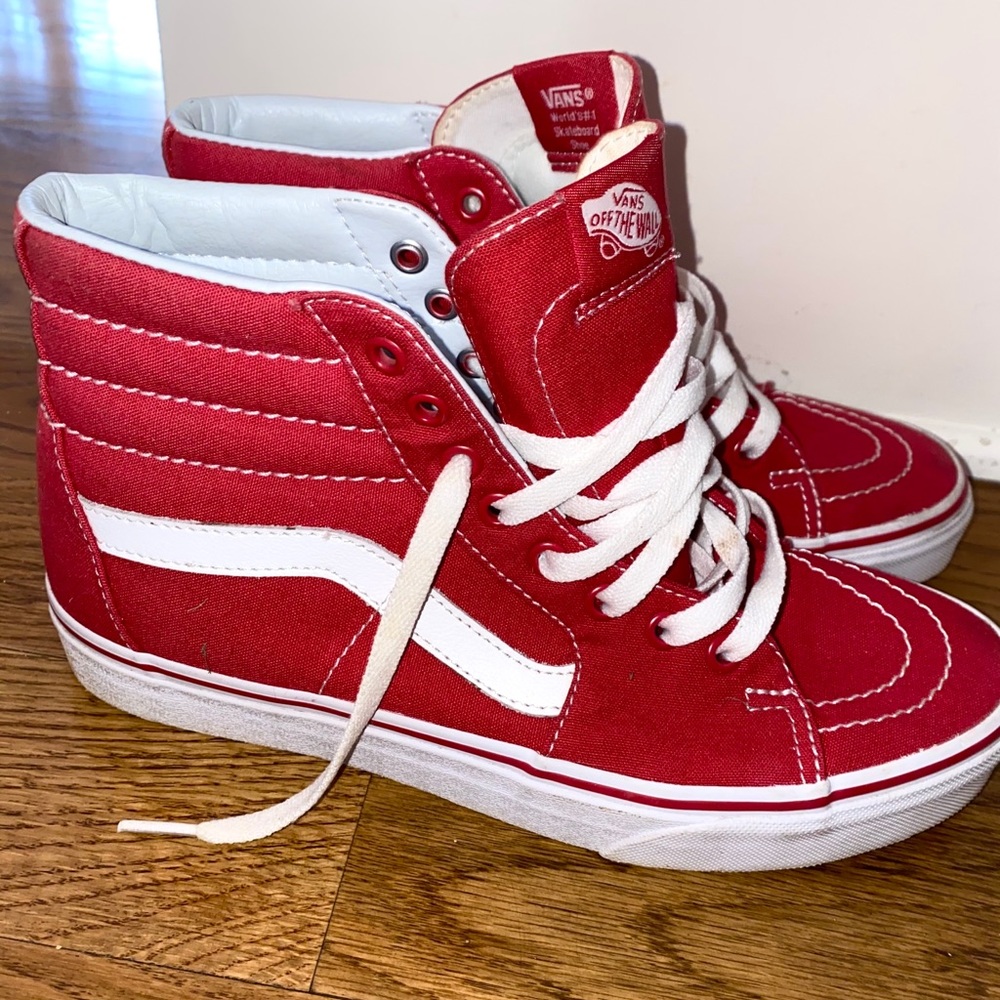 Red Hightop Vans
